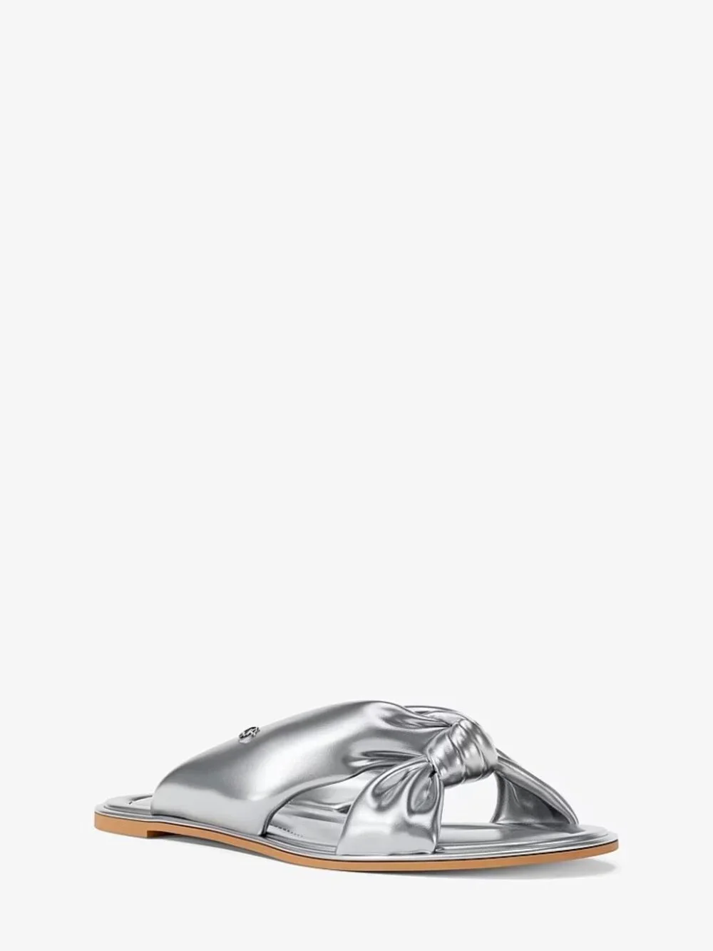 Michael Kors Women's Elena Leather Flat Sandals 7.5